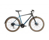 Raleigh Strada City Crossbar Frame Hybrid Black And Blue 